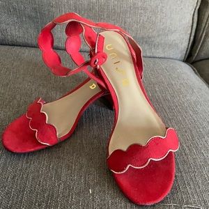 Red sandals